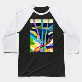 Abstract Tree Art - Nature Inspired Design Baseball T-Shirt